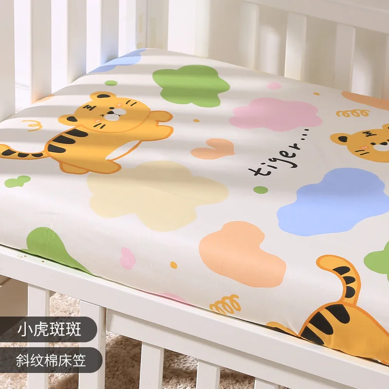 130cm * 70cm Cotton Crib Top Baby Bed Cover Child Infant Newborn Mattress Cover Twill Cotton Bedding