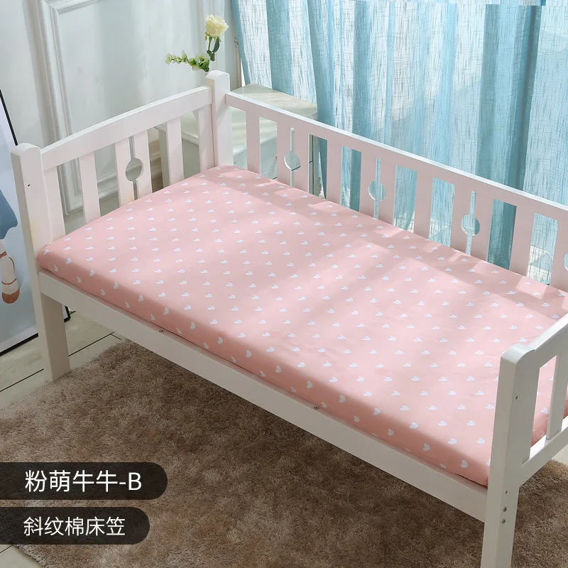 130cm * 70cm Cotton Crib Top Baby Bed Cover Child Infant Newborn Mattress Cover Twill Cotton Bedding