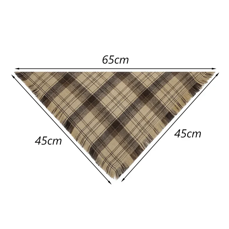 1 Piece Tassel Style Big Dog Bandana for Medium Large Dogs Pet Triangular Bandage Saliva Towel Mascotas Grooming Accessories