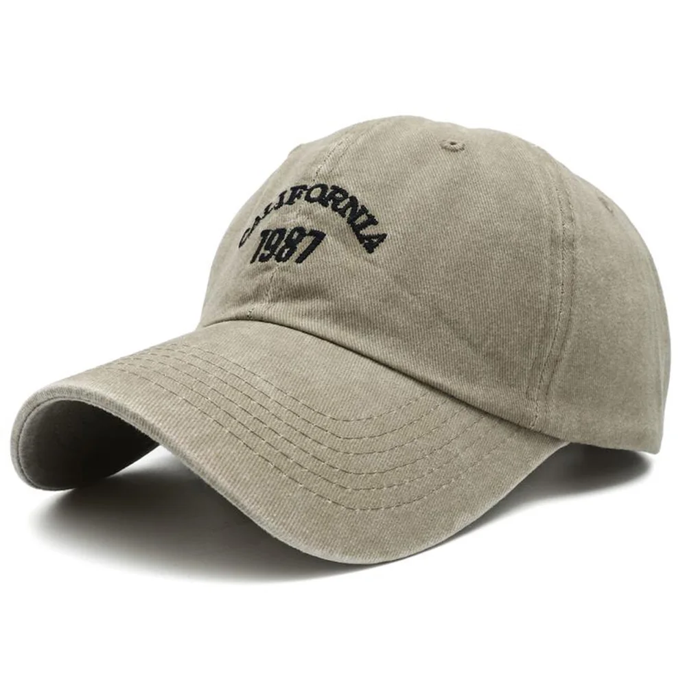 2023 New Vintage California 1987 Embroideried Basebal Cap Hip Hop Adjustable Black Cotton Dad Hats for Men Gorras Hombre Beisbol