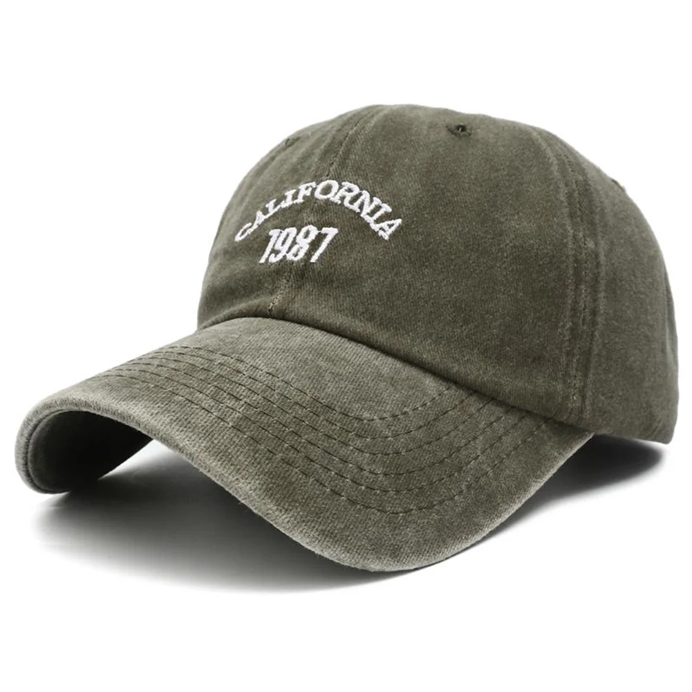 2023 New Vintage California 1987 Embroideried Basebal Cap Hip Hop Adjustable Black Cotton Dad Hats for Men Gorras Hombre Beisbol