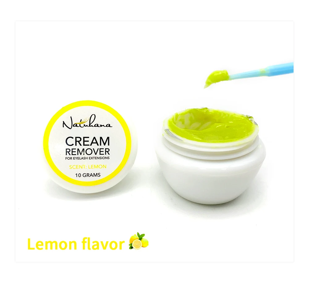 NATUHANA 10g/15g Grafting Eyelash Extension Glue Cream Remover Non-irritating Plant Lashes Gel Remover Adhesive for Makeup Tools
