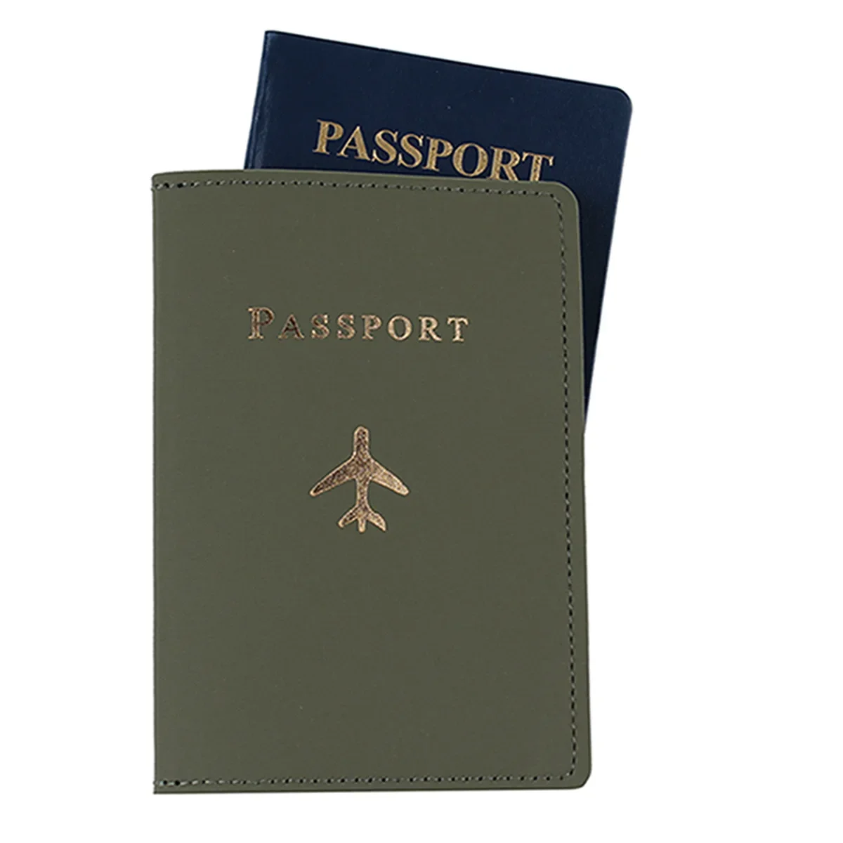 Women Men Solid Colour Passport Cover Case and Luggage Tag Fashion Travel Passport Card Holder Wallet Case Travel Accessories
