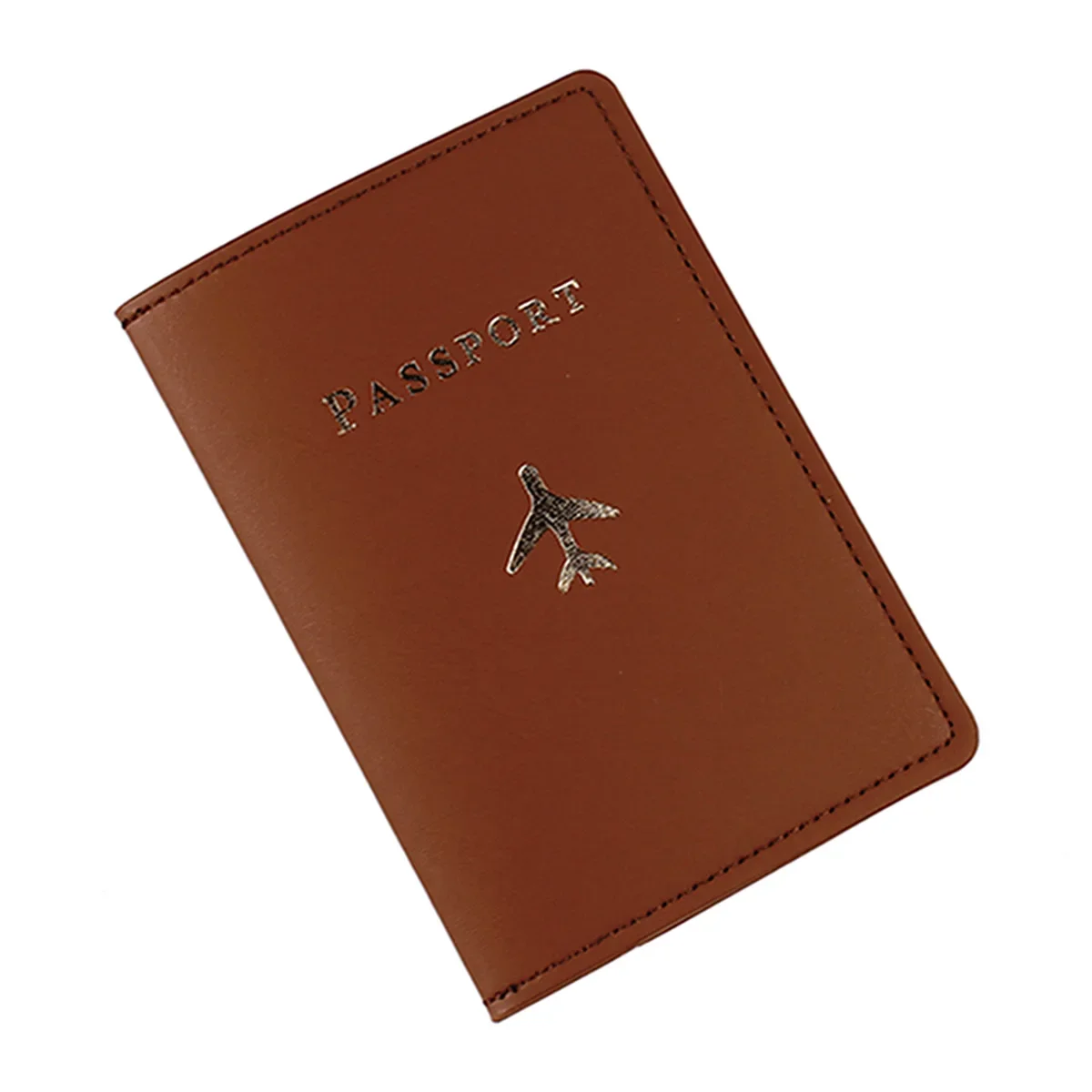 Women Men Solid Colour Passport Cover Case and Luggage Tag Fashion Travel Passport Card Holder Wallet Case Travel Accessories