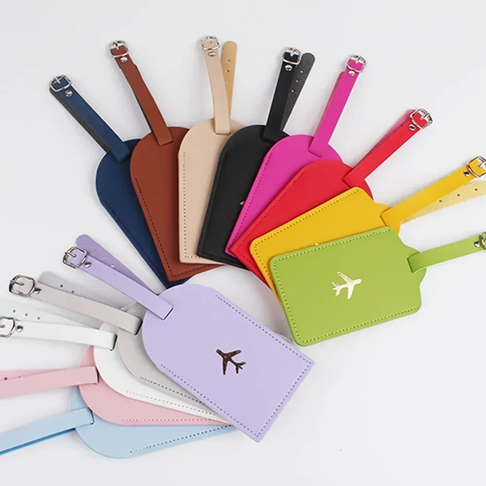 Women Men Solid Colour Passport Cover Case and Luggage Tag Fashion Travel Passport Card Holder Wallet Case Travel Accessories
