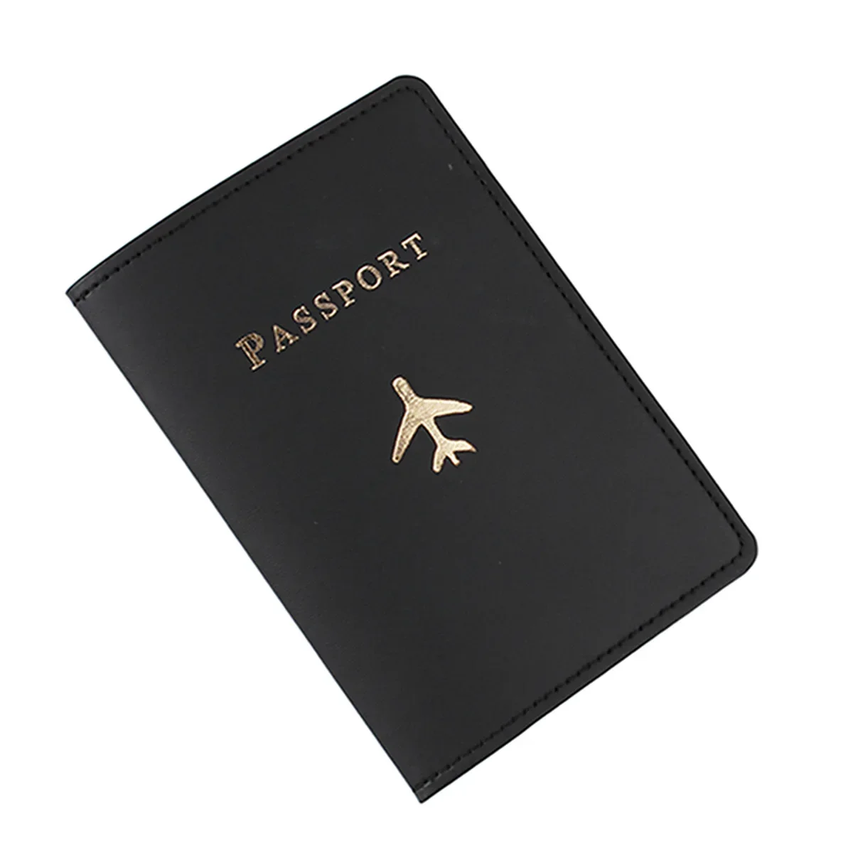 Women Men Solid Colour Passport Cover Case and Luggage Tag Fashion Travel Passport Card Holder Wallet Case Travel Accessories