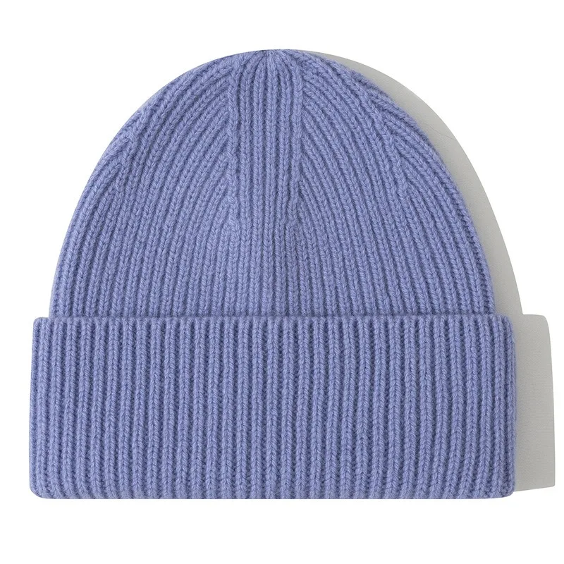 Wool Beanies Women Knitted Cap Hat Men Winter Warm Bonnet
