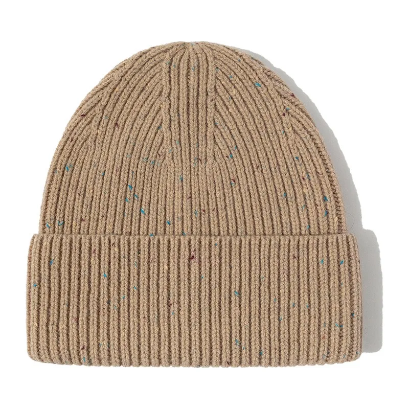 Wool Beanies Women Knitted Cap Hat Men Winter Warm Bonnet