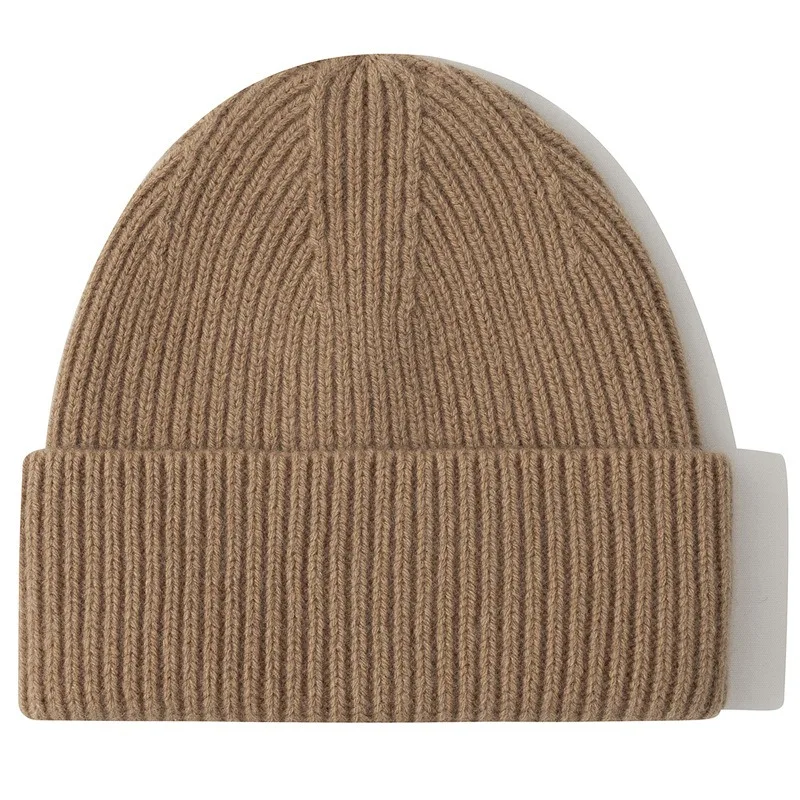 Wool Beanies Women Knitted Cap Hat Men Winter Warm Bonnet