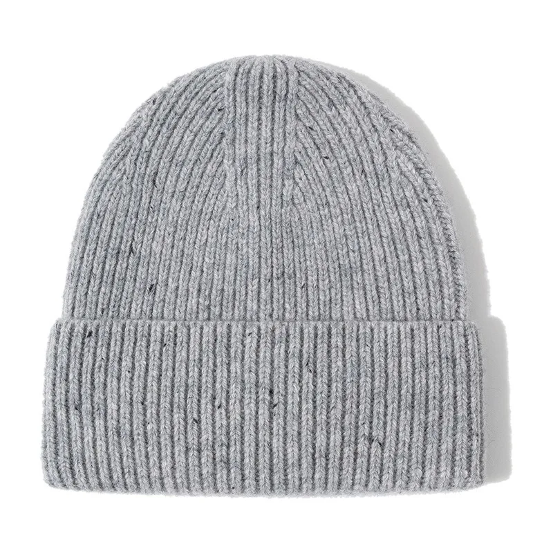Wool Beanies Women Knitted Cap Hat Men Winter Warm Bonnet