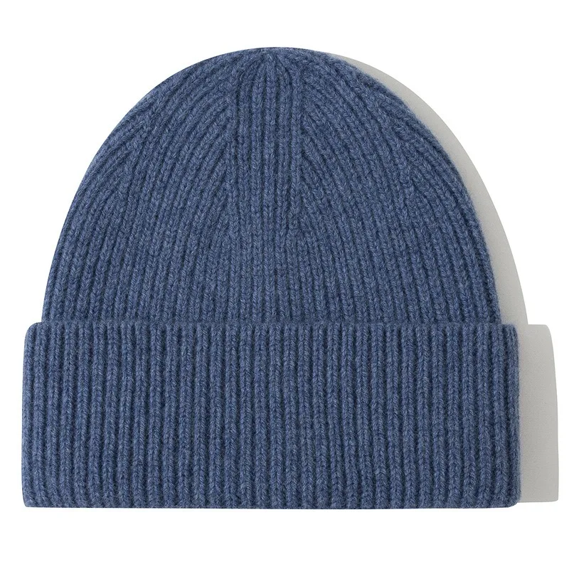 Wool Beanies Women Knitted Cap Hat Men Winter Warm Bonnet