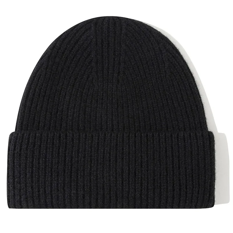 Wool Beanies Women Knitted Cap Hat Men Winter Warm Bonnet