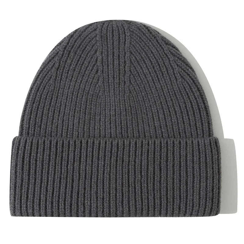 Wool Beanies Women Knitted Cap Hat Men Winter Warm Bonnet