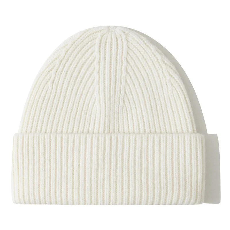 Wool Beanies Women Knitted Cap Hat Men Winter Warm Bonnet