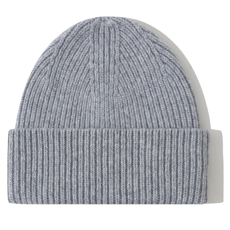 Wool Beanies Women Knitted Cap Hat Men Winter Warm Bonnet