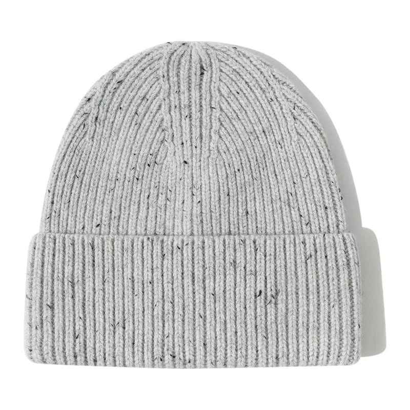 Wool Beanies Women Knitted Cap Hat Men Winter Warm Bonnet