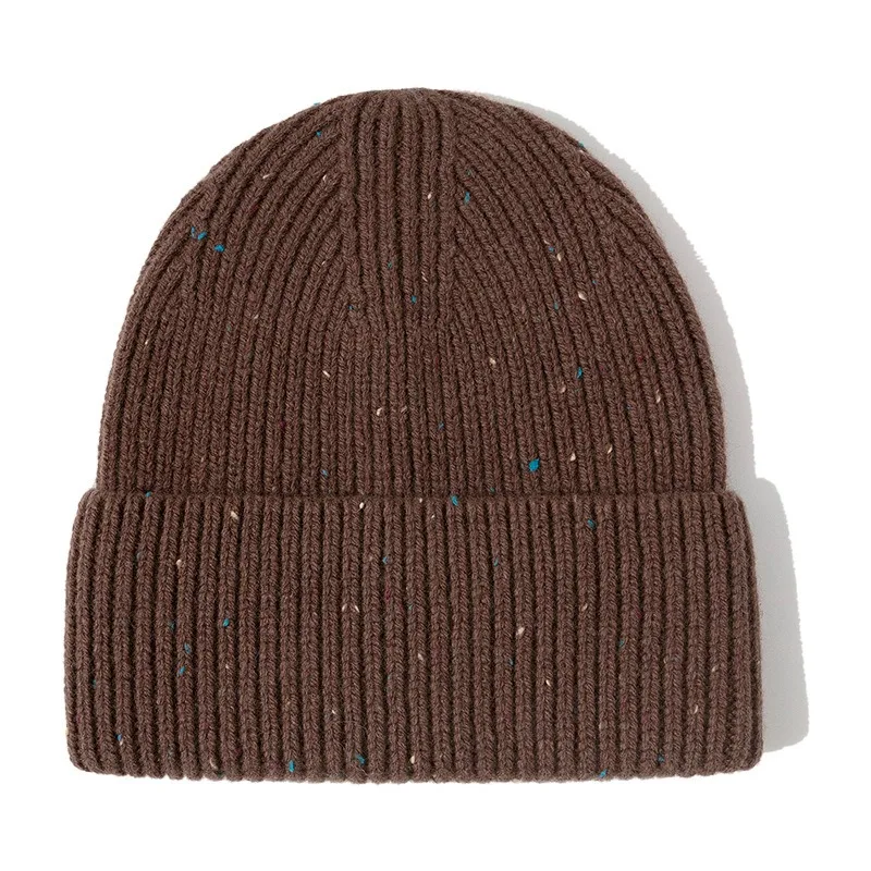 Wool Beanies Women Knitted Cap Hat Men Winter Warm Bonnet