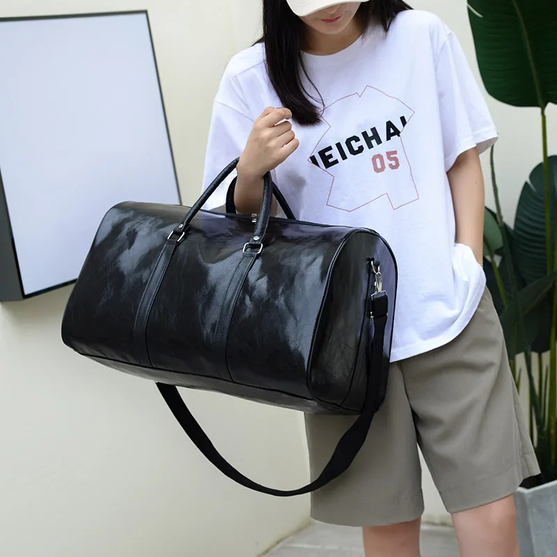 Travel Bag For Men Pu Leather Shoulder Bag Big Capacity Tote Bags For Women Fashion New Duffle Crossbody Bag Sports Pack luggage
