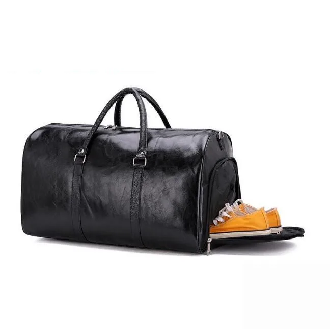 Travel Bag For Men Pu Leather Shoulder Bag Big Capacity Tote Bags For Women Fashion New Duffle Crossbody Bag Sports Pack luggage