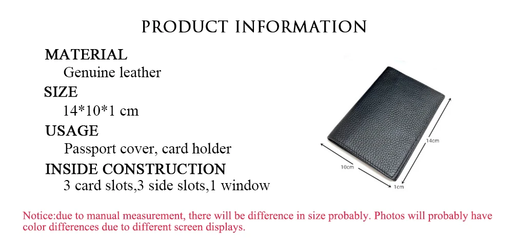 100% Cowhide Passport Holder Factory Genuine Leather Engrave Letters Men Women Passport Cover Customized Name Travel Card Wallet