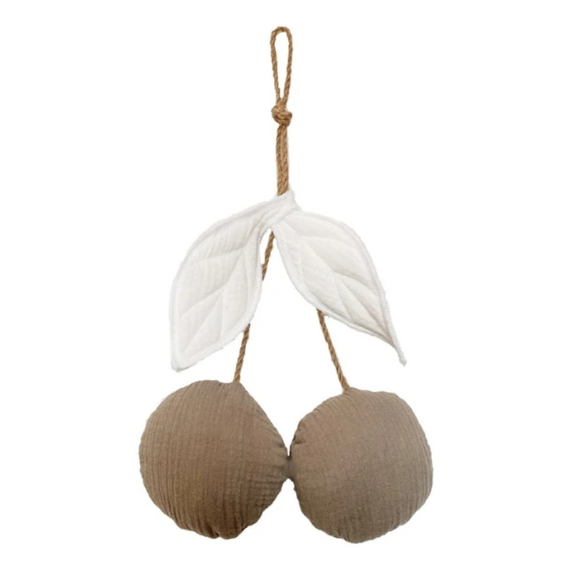 Cute Cherry Wall Hanging Ornaments Cotton Kids Room Nordic Style Hanging Decorations Baby Bedroom Home Party Decor