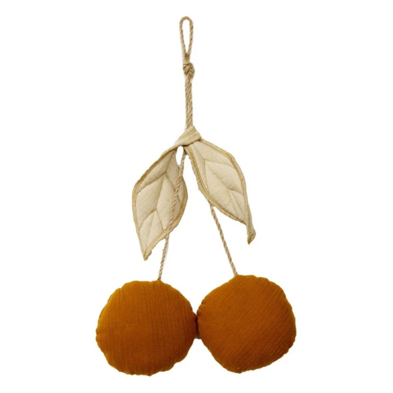 Cute Cherry Wall Hanging Ornaments Cotton Kids Room Nordic Style Hanging Decorations Baby Bedroom Home Party Decor