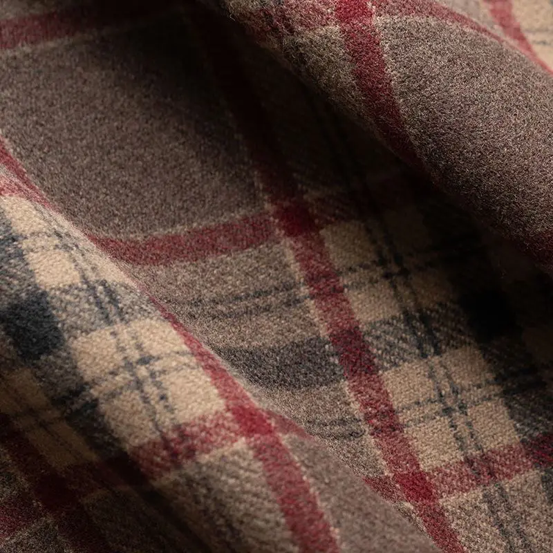 Thick High Waist Plaid A-line Skirt Winter New All-match Elastic Waist Skirt Women Clothing Vintage Pleated Pleated Skirt Ladies