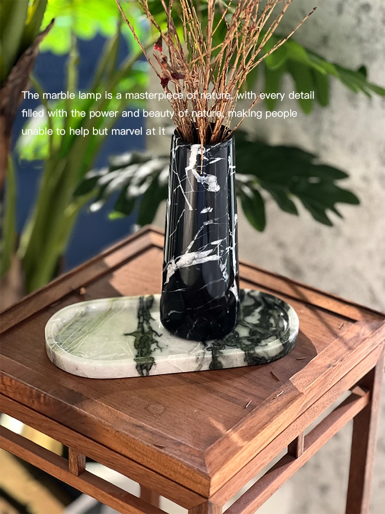Real Luxurious Marble Vanity Tray for Perfume Candles Jewelry Luxury Calacatta Marble Tray for Home Decor