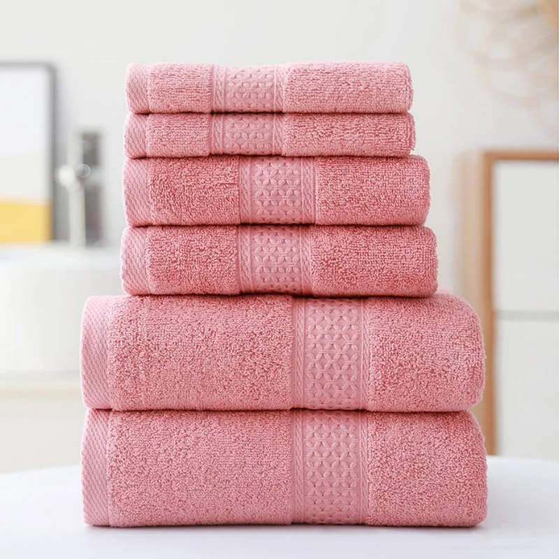 3pcs Luxurious Cotton Towel Set Ultra Soft Highly Absorbent Includes 1 Bath Towels 1 Hand Towels 1 Washcloths For Home Bathroom