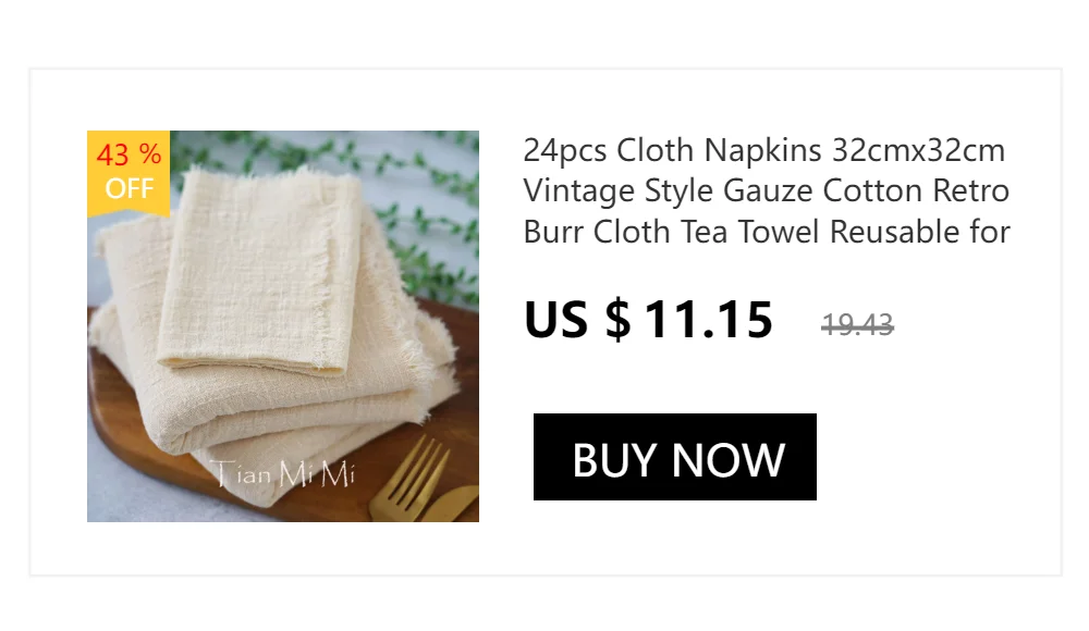 10pcs Napkins Cloth Linen Polyester Diner Handkerchief Hanky for Wedding Party Birthday Banquet Restaurant Supplies 30cm X 30cm