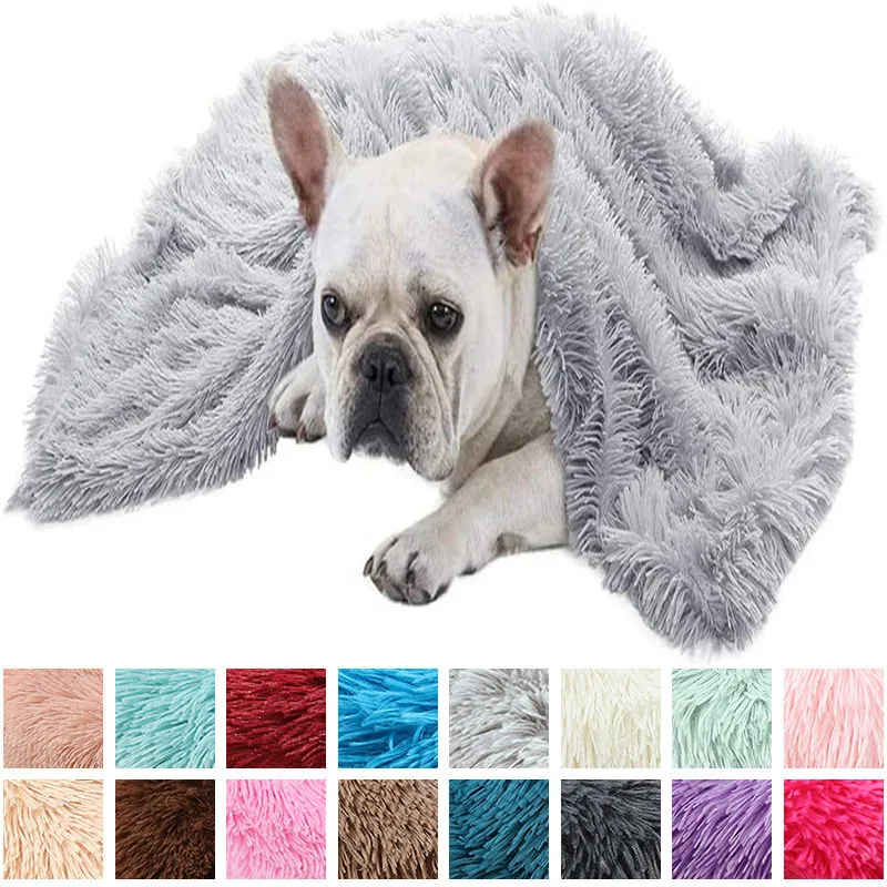 Super Soft Fleece Fluffy Pet Blankets Dog Sleeping MatMattress Extra Warm Pet Cushion for Small Medium Large Dogs & Cats