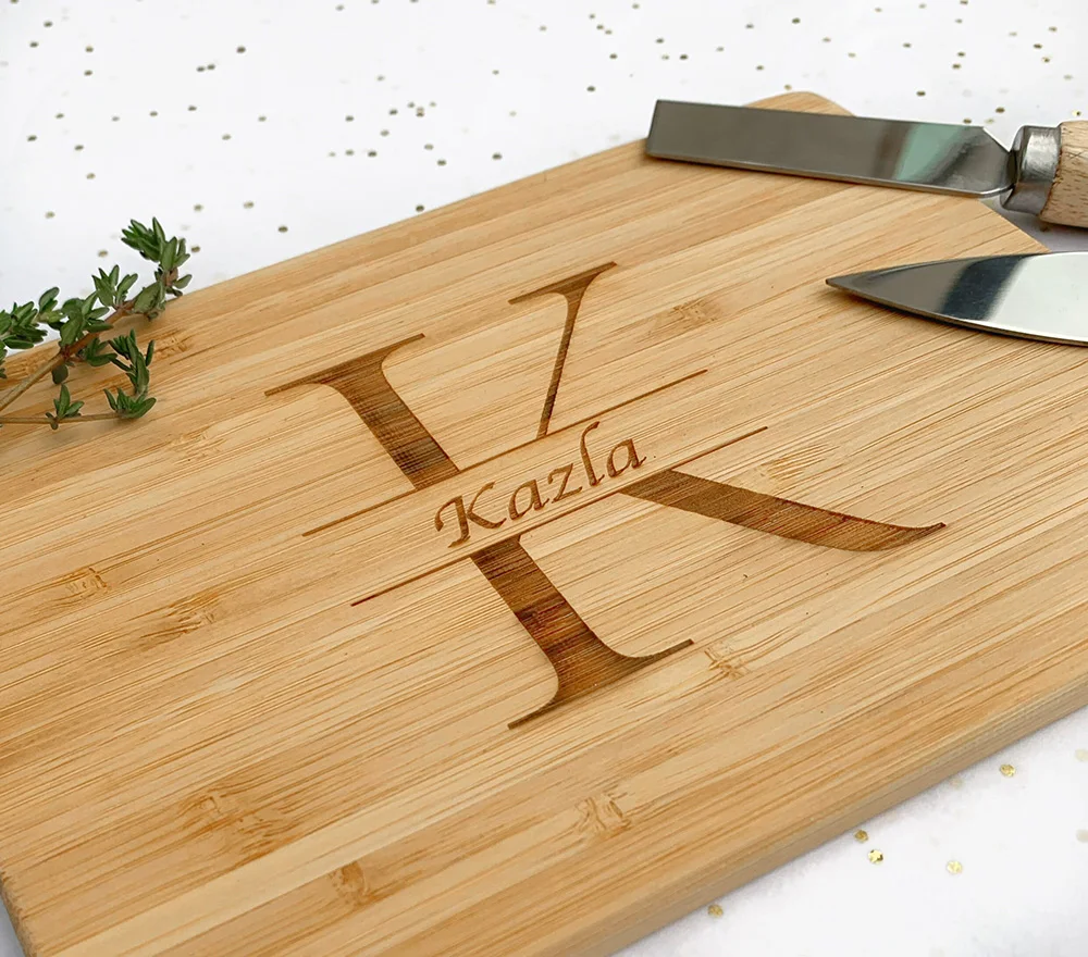 Personalized Wooden Cutting Board Engraved Housewarming Kitchen Gift Father's Day Best Dad Present Wedding Keepsake for Couple