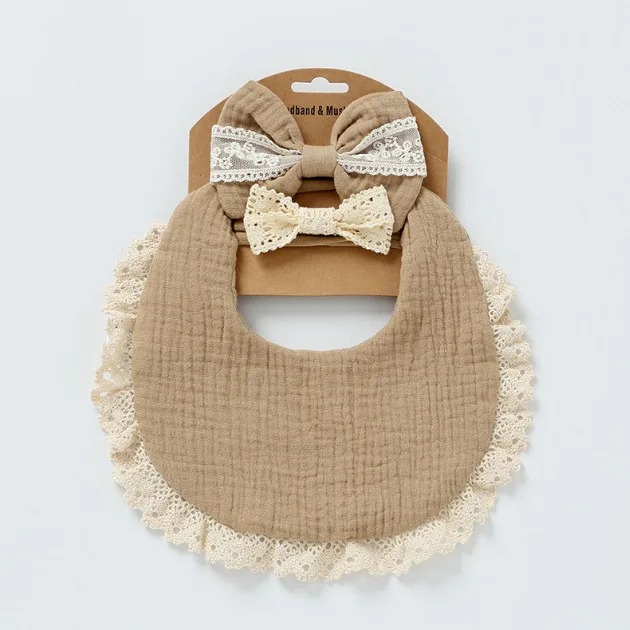Personalized embroidered baby bib, baby pure cotton gauze bib, mouth in water, baby anti spitting, newborn bib, men's and women'