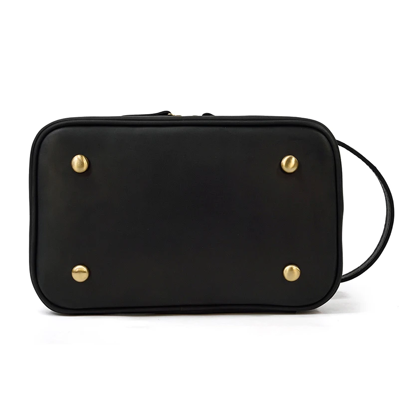 Fashion High Quality Small Travel Bag Crazy Horse Leather Travel Wallet Storage Bag Washing Make Up Bag For Travel toiletry bag