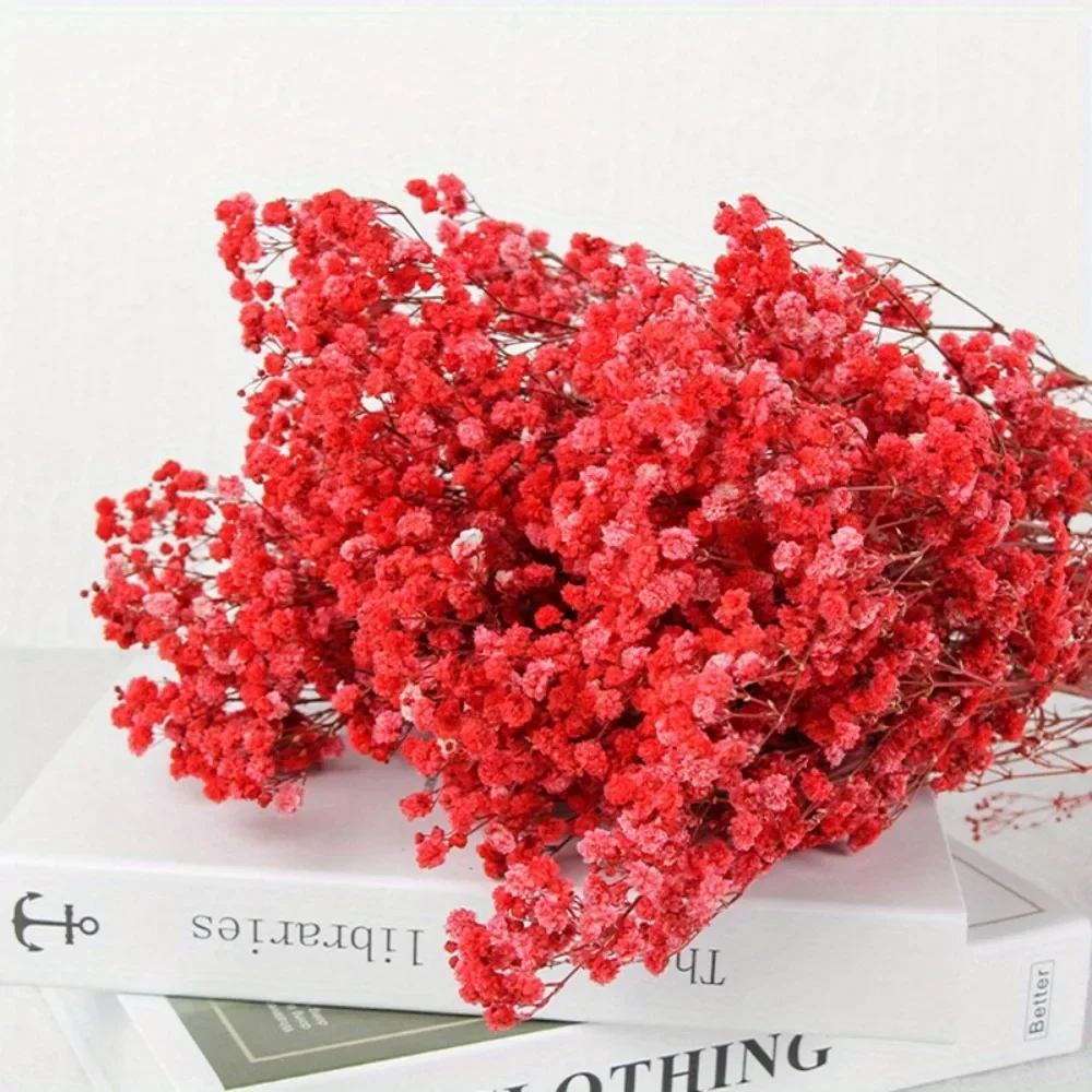 130g Natural Dried Preserved Flowers Babys Breath Home Decoration Natrual Gypsophila Wedding Decor Artificial Flower Photo Props