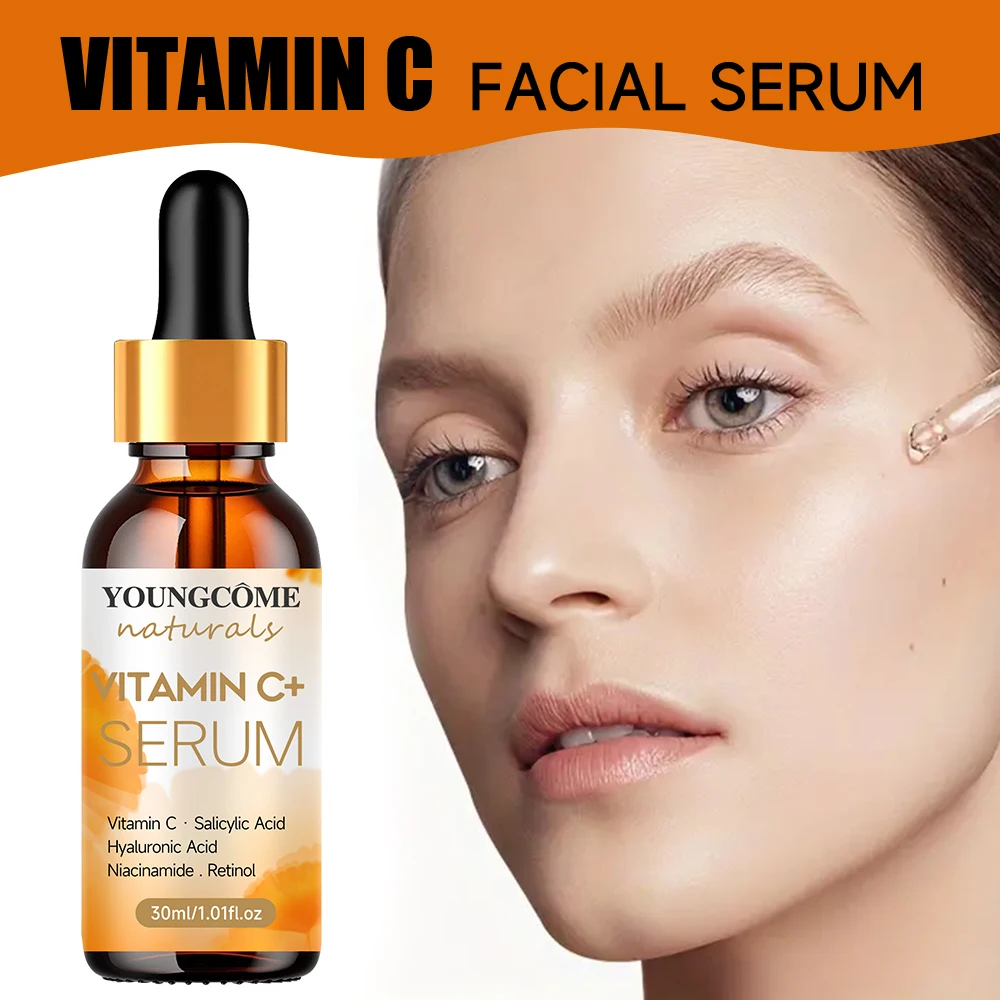 YOUNGCOME Facial essence Anti-Aging essence Containing Vitamin C, Hyaluronic Acid and Retinol, Improves Elasticity, Heals Dry Sk