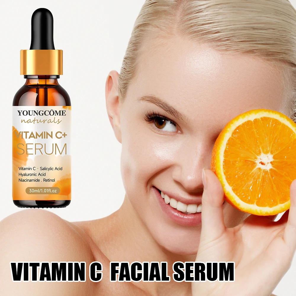 YOUNGCOME Facial essence Anti-Aging essence Containing Vitamin C, Hyaluronic Acid and Retinol, Improves Elasticity, Heals Dry Sk