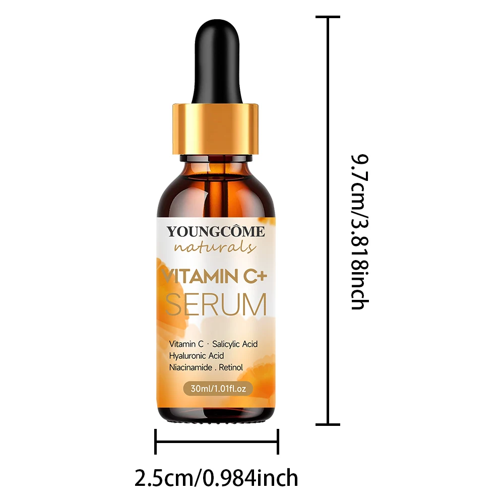 YOUNGCOME Facial essence Anti-Aging essence Containing Vitamin C, Hyaluronic Acid and Retinol, Improves Elasticity, Heals Dry Sk