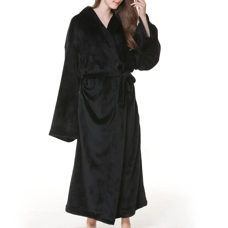 Autumn winter Women's bathrobe 10XL 9XL 8XL 7XL 6XL Bust 150cm plus size Sleepwear women