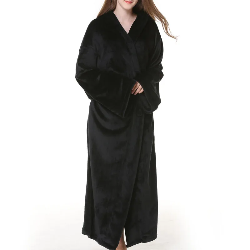 Autumn winter Women's bathrobe 10XL 9XL 8XL 7XL 6XL Bust 150cm plus size Sleepwear women