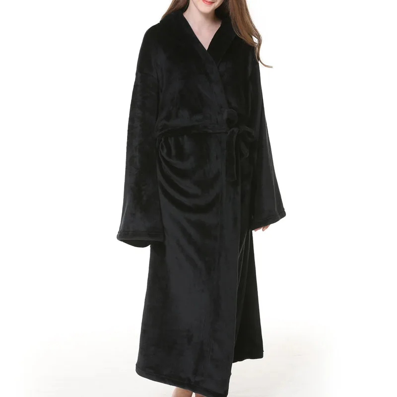 Autumn winter Women's bathrobe 10XL 9XL 8XL 7XL 6XL Bust 150cm plus size Sleepwear women