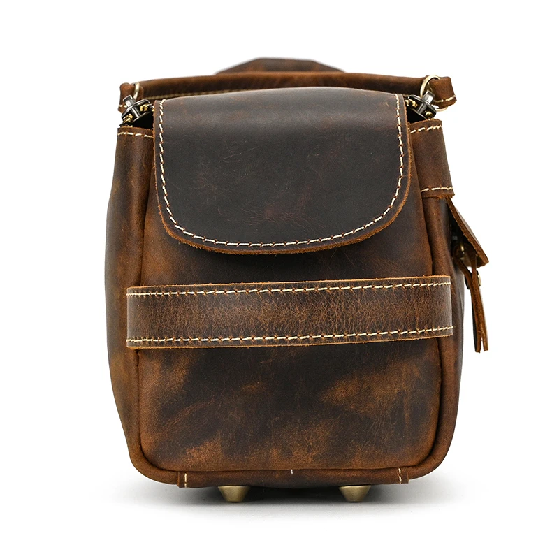 Genuine Leather Clutch Purse Make Up Toiletry Bags Women Man Crazy Horse Leather Cowhide Driver Purse Cosmetic Bag Wash Bags