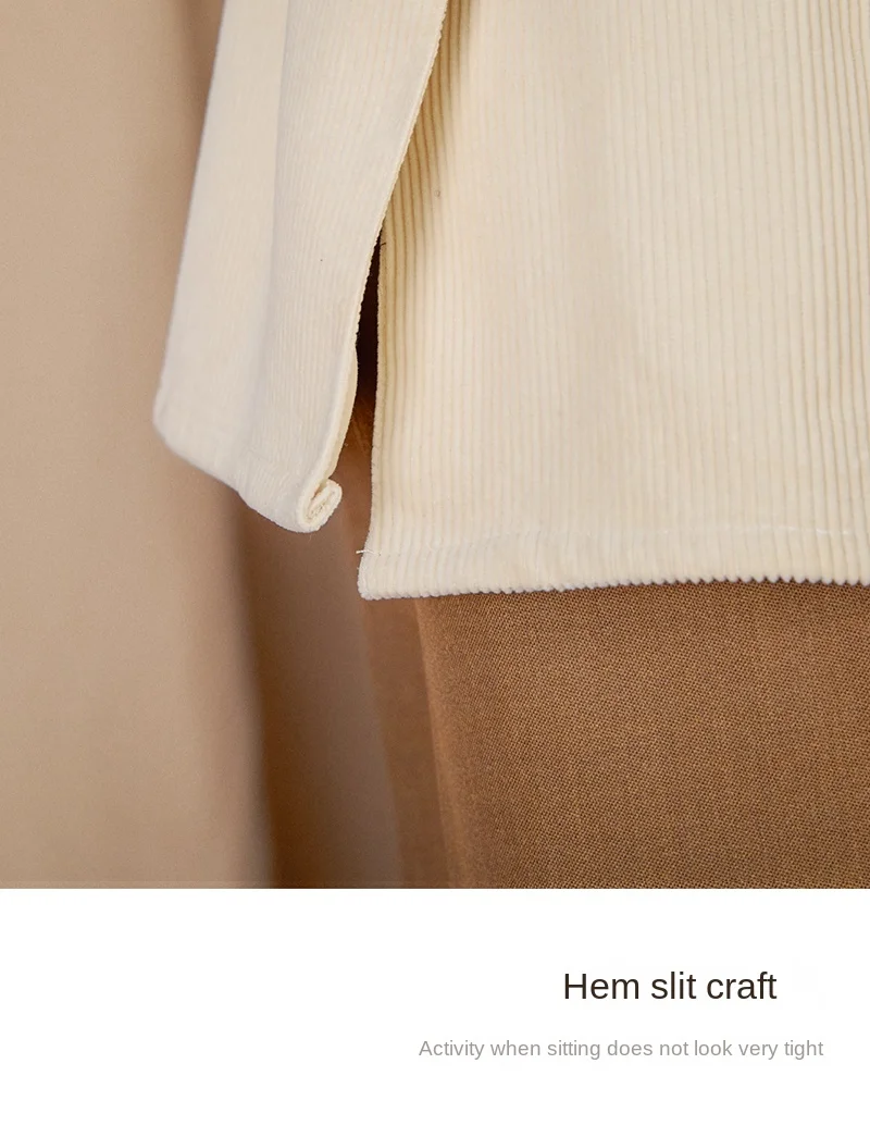 Autumn and Winter Warm Cotton Corduroy Jacket British Light Mature Slim-fit Hunting All-match Retro Jacket for Men