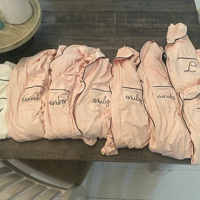 Bridesmaid Button Down Shirts Bridesmaid Sleep Shirts Bridesmaid Pajamas Monogram Bridesmaid Shirts Getting Ready Outfits