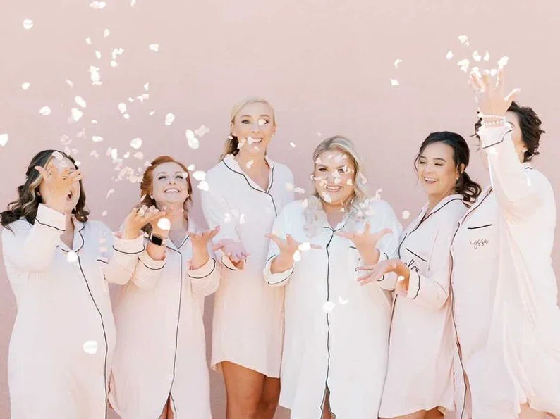 Bridesmaid Button Down Shirts Bridesmaid Sleep Shirts Bridesmaid Pajamas Monogram Bridesmaid Shirts Getting Ready Outfits
