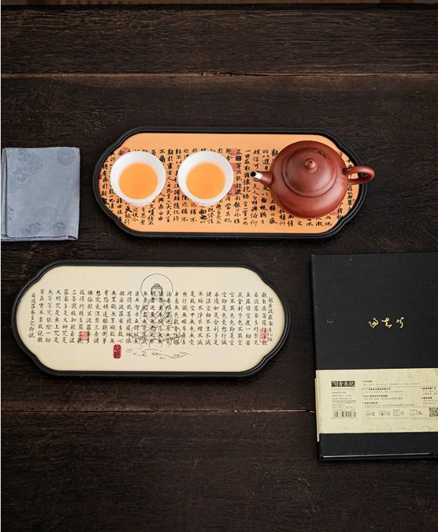 Chinese-style Ceramic Absorbent Dry Bubble Tray Coffee Table Tea Tray Tea Set Accessories Retro Tea Tray Home Decoration Modern