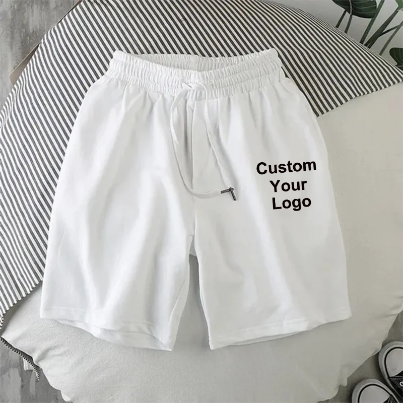New Men's Custom Your Logo Quick-drying Short Pants Summer Sports Jogging Loose Fitness Shorts Mesh Breathable Beach Shorts