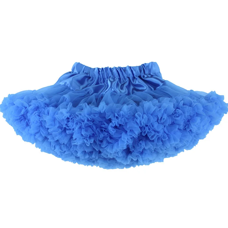 Girls Petti Tutu Skirt Ball Gown Children Clothing Dance Birthday Costume Party Wear Kids Tutu Skirt Blue Many Colors Available