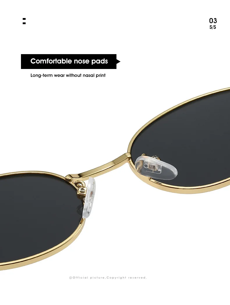 Oval Shape Sunglasses for Women Korean Fashion UV Protection Designer Sunglass Woman Beach Playing Men's Glasses