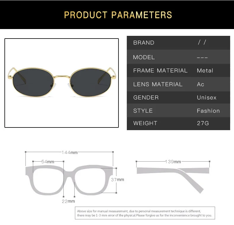 Oval Shape Sunglasses for Women Korean Fashion UV Protection Designer Sunglass Woman Beach Playing Men's Glasses